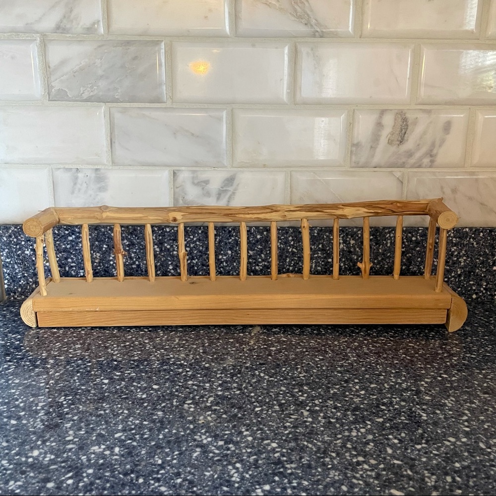 Homemade Wooden Spice Rack - Picture 2 of 3